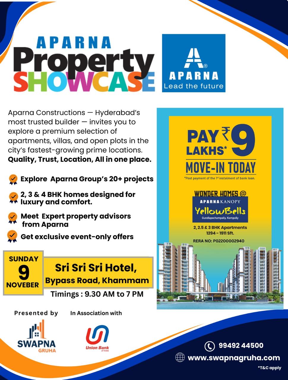 APARNA PROPERTY EXPO KHAMMAM